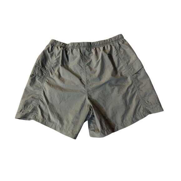 Vintage Columbia Nylon Belted Shorts Womens L Green Hiking Cargo Pockets - Picture 4 of 14